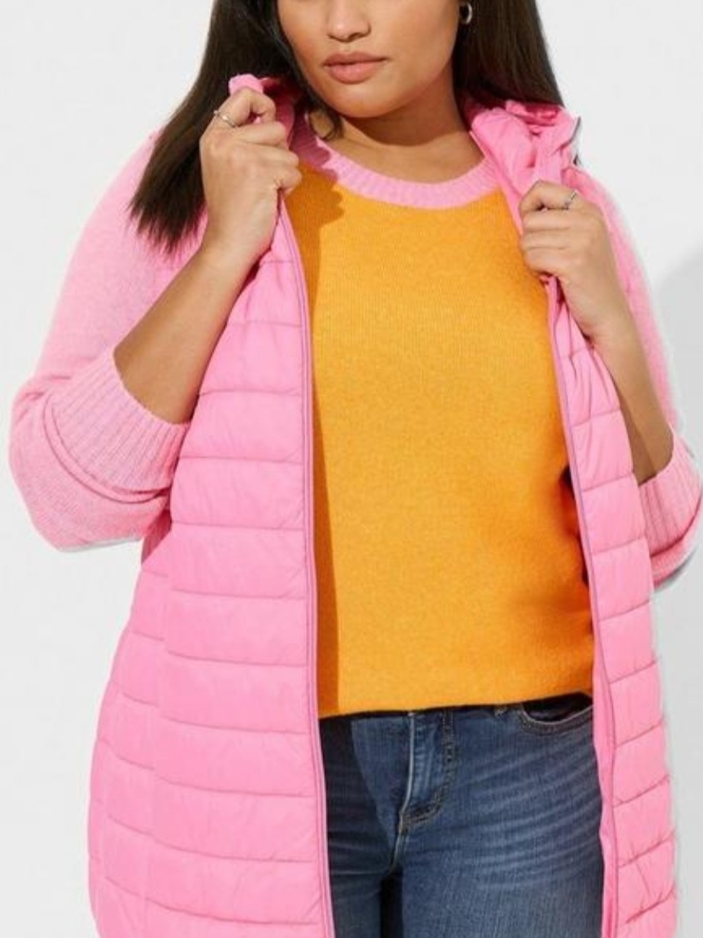 Torrid Pink Quilted Vest, SZ 2X, EUC